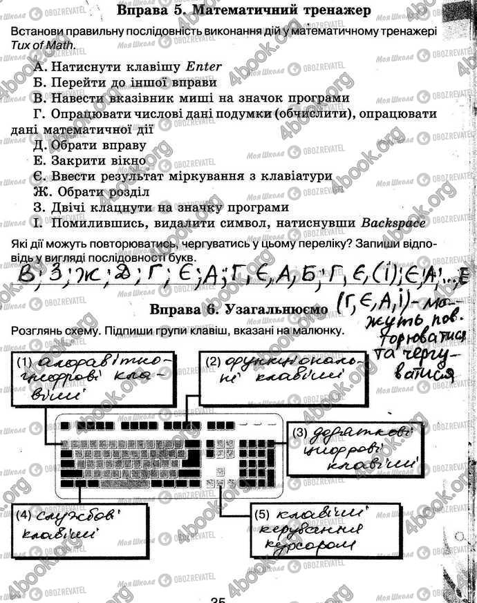 ГДЗ Інформатика 5 клас сторінка Стр.35 Впр.5-6